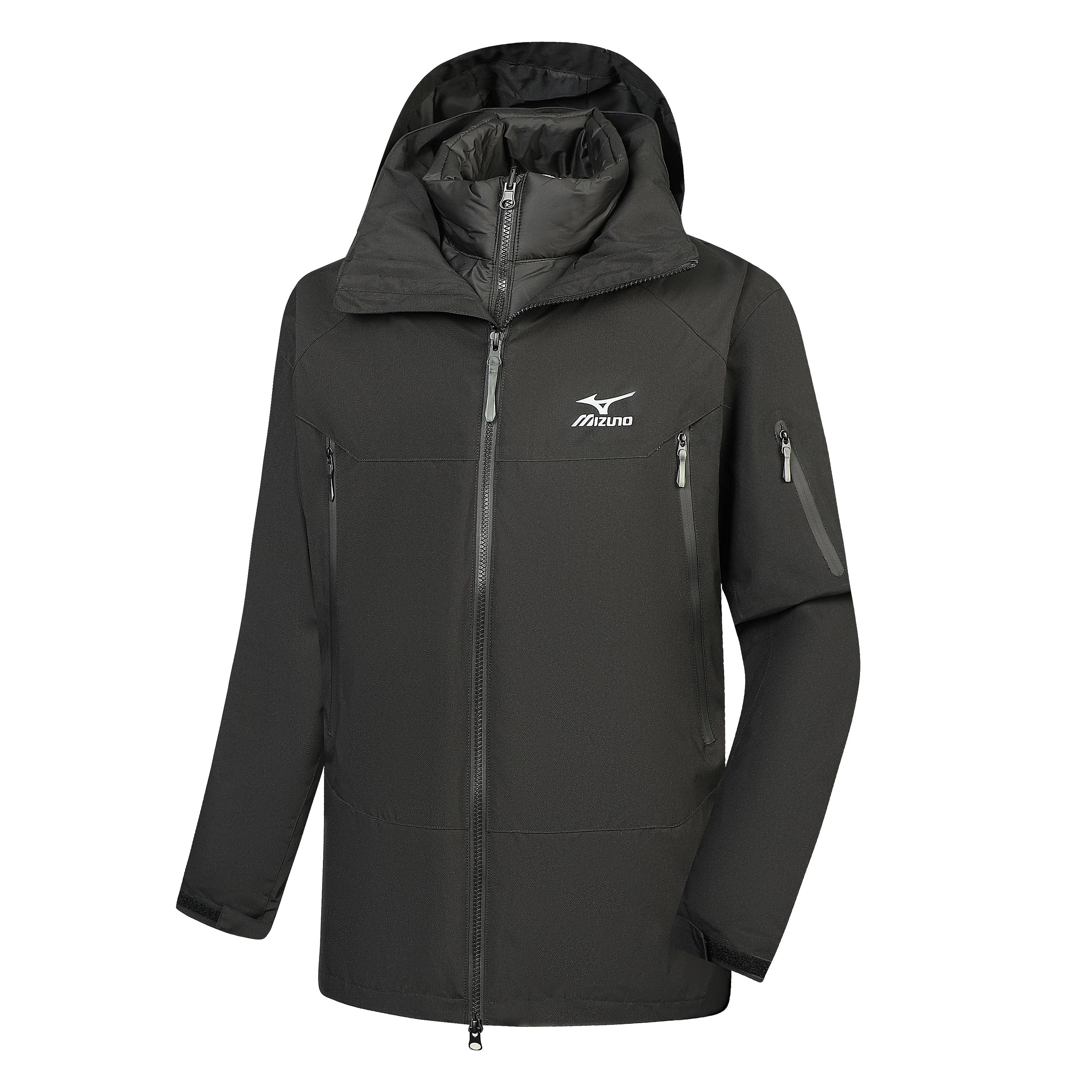 Mizuno Urban Living/Travel/Commuting Waterproof, Windproof, Breathable, Abrasion Resistant, Thermal Windbreaker Jacket A2CE2541 XL