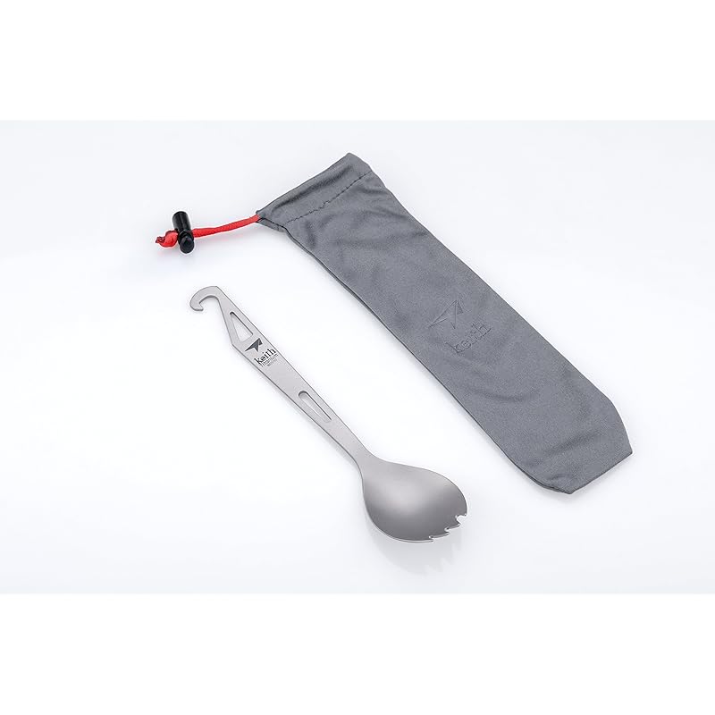 

[Keith] Pure titanium split spoon Ti5311 Genuine product light Rust prevention gift Fashionable simple titanium cutlery spoon fork knife rice camping