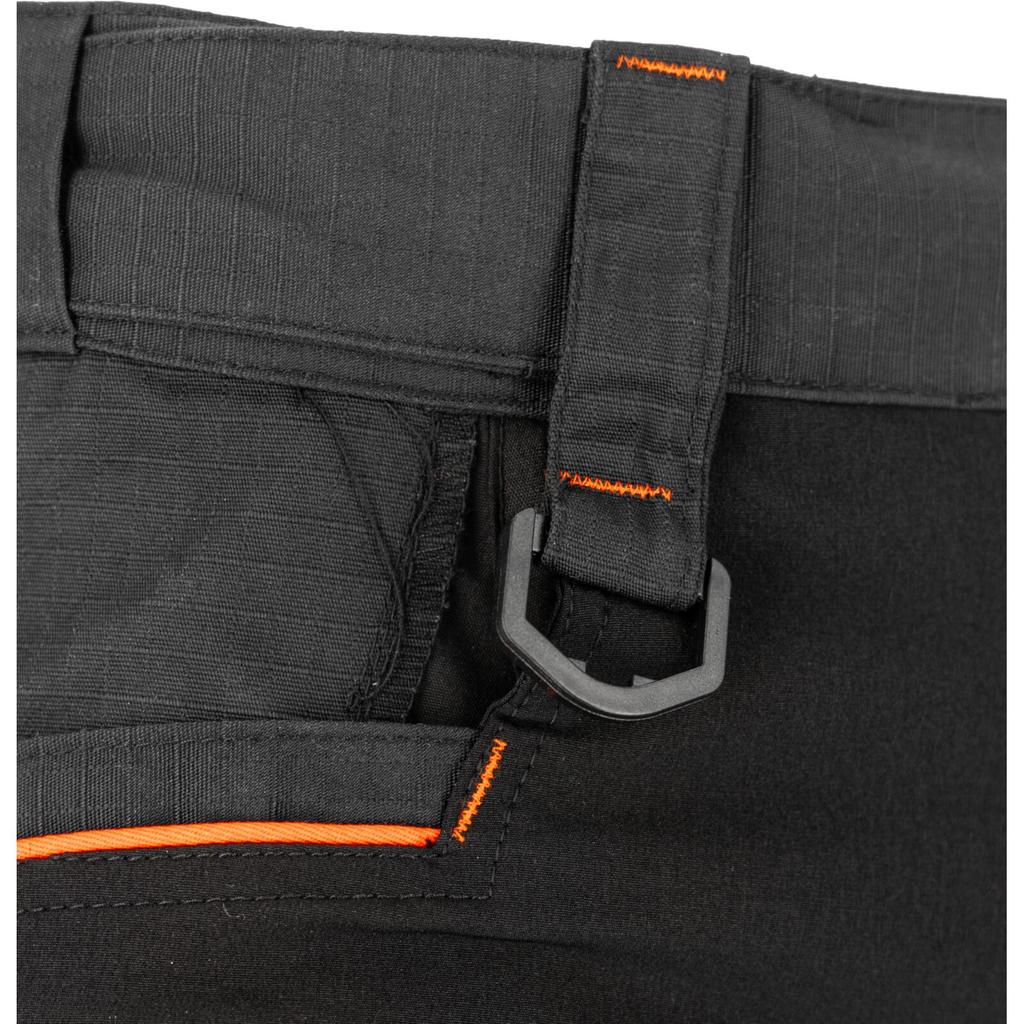Black-Polish Roofer' Trousers with Stretch Inserts, "",Ce,Lahti