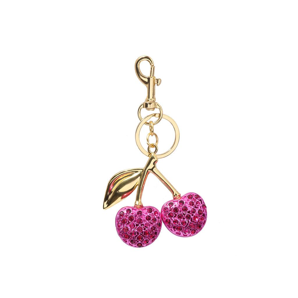 Tree Resin Cherry Keychain For Women Gifts With Creative Car Decorals And Fashion Style