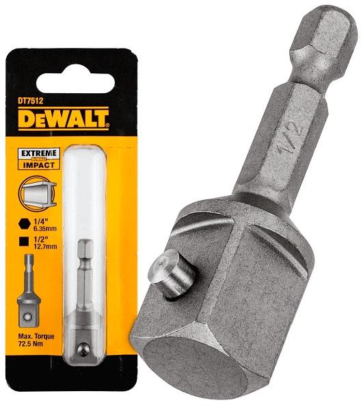 Impact Driver Adapter From 1/4' To 1/2' - Dw Dt7512-Qz