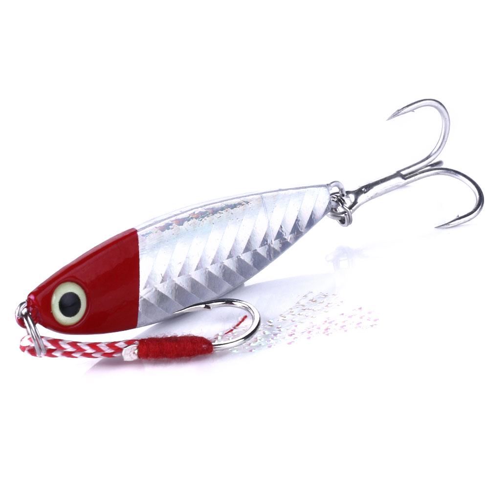 HENGJIA Wobbler Fishing Lead Bait  Hard Lures 20g Jigging Spoon Tackle 6 Colors