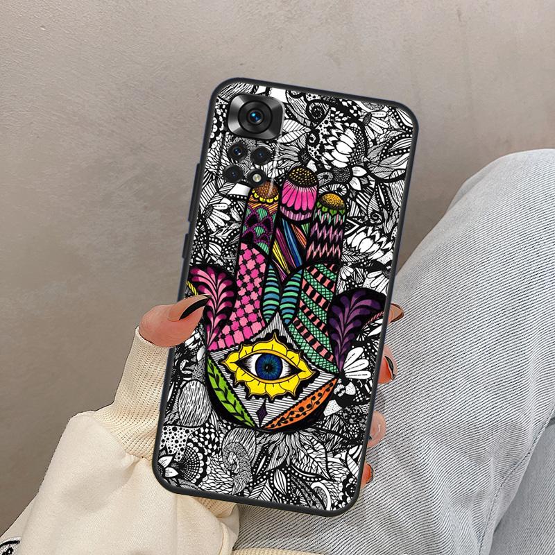 Hamsa Hand Of Fatima For Xiaomi Redmi Note 13 10 12 11 14 15 Pro Plus Case Cover For Redmi 15 13C 12C 14C 10C 15C