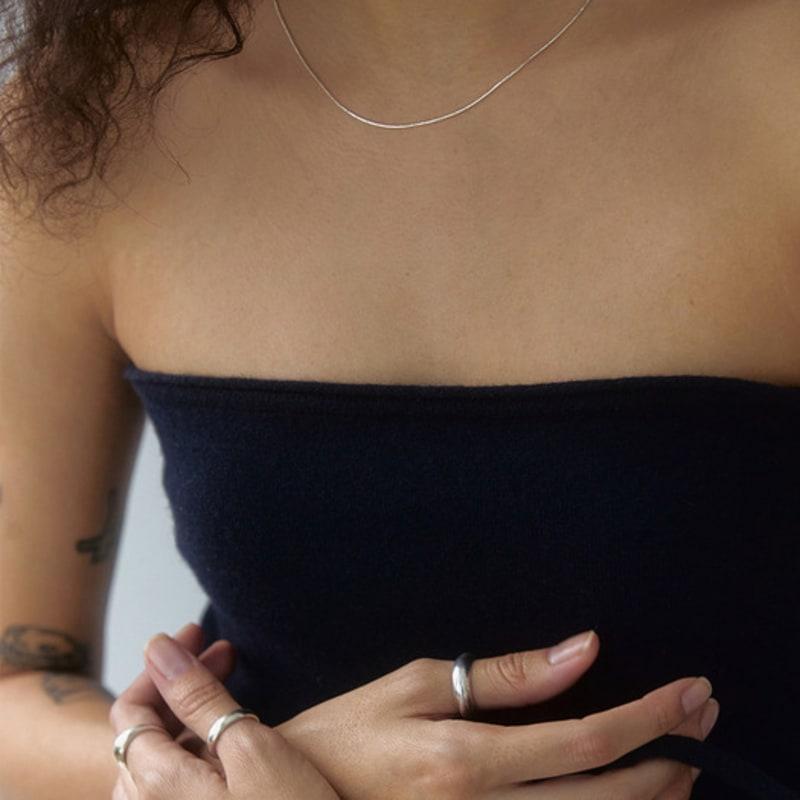 

mimesi Scratch Snake Chain Necklace 42cm