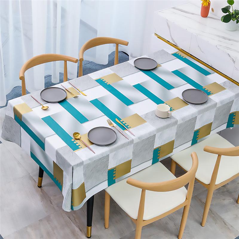 Geometrische FigurTischdekoration Zubehör Tischdecke im nordischen Stil Party Dinner Dekoration Küchentisch Dekor