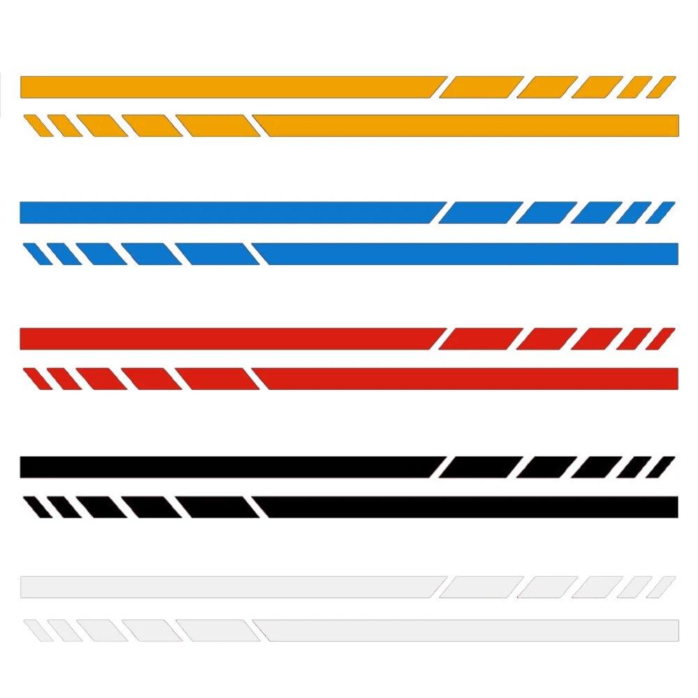 2PCS Stripes Sticker Rearview Mirror Decal For Mercedes Benz A B C E CLA S V R ML AMG W176 C117 W205 W204 W213 W212 C253 Decal
