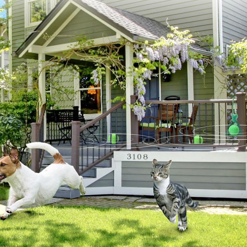 12pcs Cat Deterrent Outdoor Indoor Natural Peppermint Oil Cat Deterrent Ball Dog Repellent Keep Cats Off Lawn Yard Garden