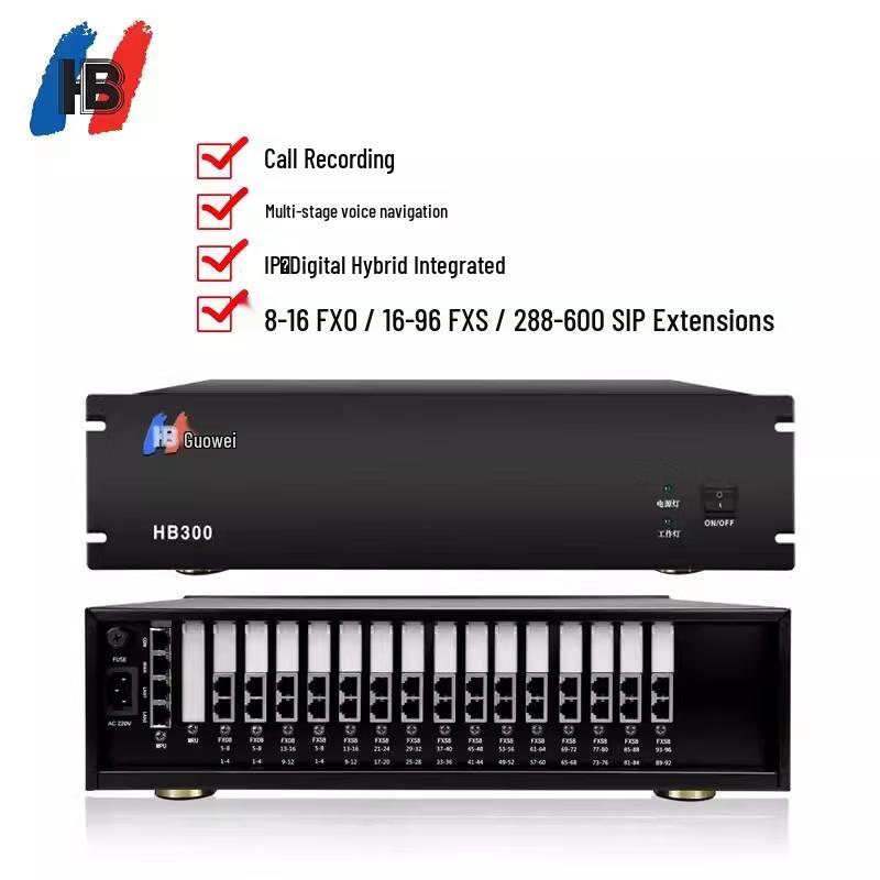 Guowei HB300 IPPBX Digital Telephone Exchange (CN version)