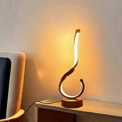 1 ADET Kompakt Modern Demir İşçiliği USB Üç Renkli Karartma Masaüstü Dekoratif Lamba