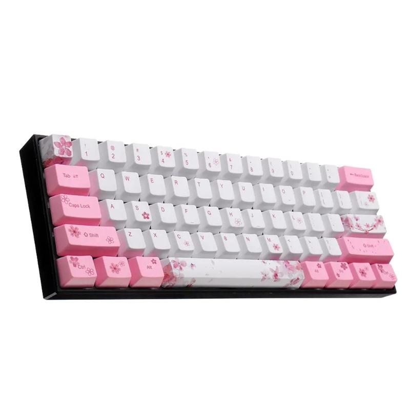 Keycaps PBT Standard Five-Sided Sublimation Cess Keycap for RK61 Series, Gans Alt61 Series, IKBC Poker