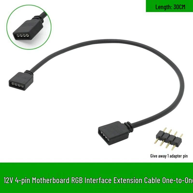 RGB LED Strip Controller Extension & Splitter, 4-Pin Multi-Head Adapter, 30CM-5M