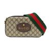 [Gebraucht] Neo Vintage Serie Goldfolien-Logo Metall Tigerkopf Monogramm Canvas und Leder Kameratasche - Sehr Gut #1ELQ1Q8
