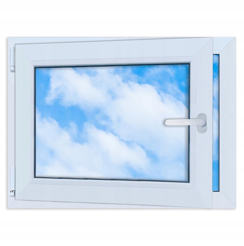 PVC-Fenster Anthrazit 80x60 Links, Neu 800x600 mm Dreh-Kipp, Zweifachverglasung