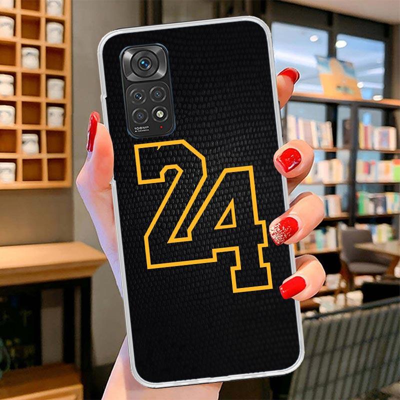 Basketball 23 24 8 Number Cover Phone Case For Xiaomi Redmi Note 15 14 13 12 11 10 Pro Plus 14S 12S 11S 11T 11E 10S Soft Fundas