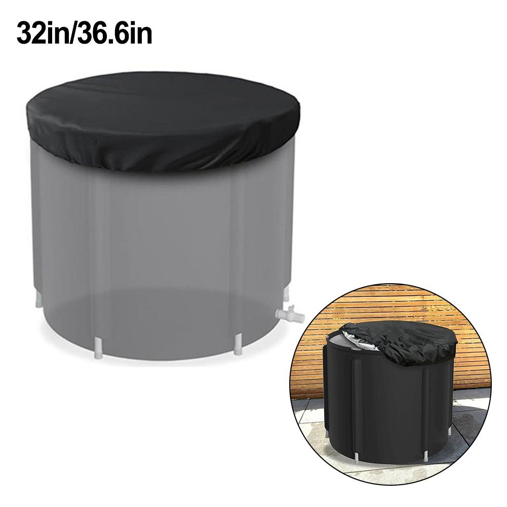 Wasserdichte Eisbad-Abdeckung Durchm. 32 Zoll Durchm. 36,6 Zoll: Halten Sie Ihr -Kaltwasserbecken sauber &Kaltwannenabdeckung Wasserdichte Badewannenabdeckung