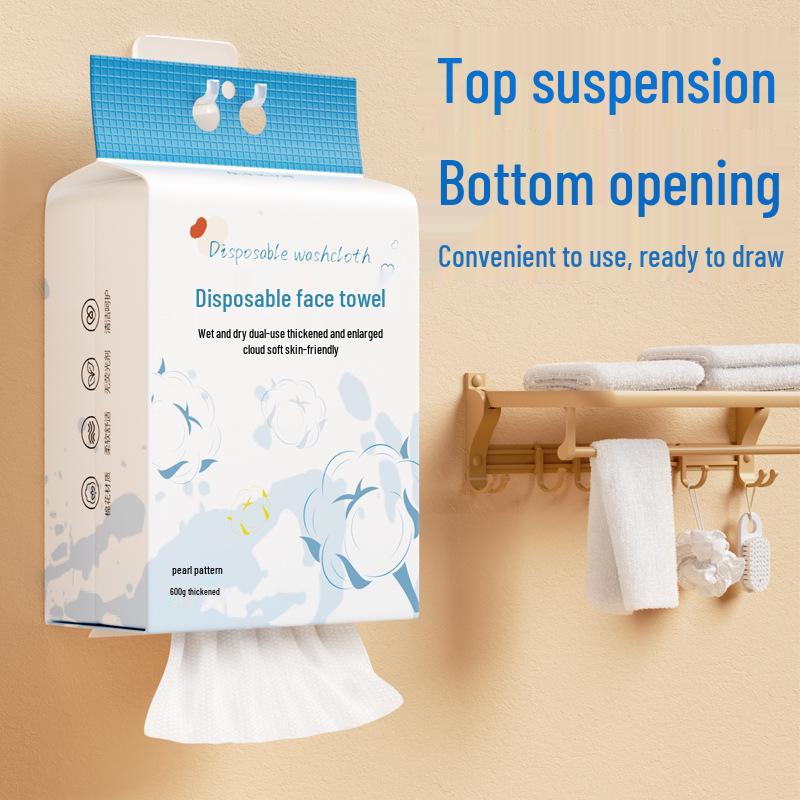 Removable Pure Cotton Disposable Face Wash Towels - Soft, Thick, Large Pack