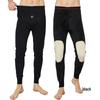 Hengyuanxiang Men's Fleece-Lined Thermal Pants with Knee Pads