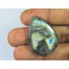 25X35MM Natural Labradorite Pink Purple Flashy Pear Cabochon Loose Gemstone SK-3266