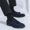 Fashion Classic Men Frosted Leather Breathable Tassel Casual Loafers Fashion Brand Men Comfortable Pointed Formal Business Leather Shoes