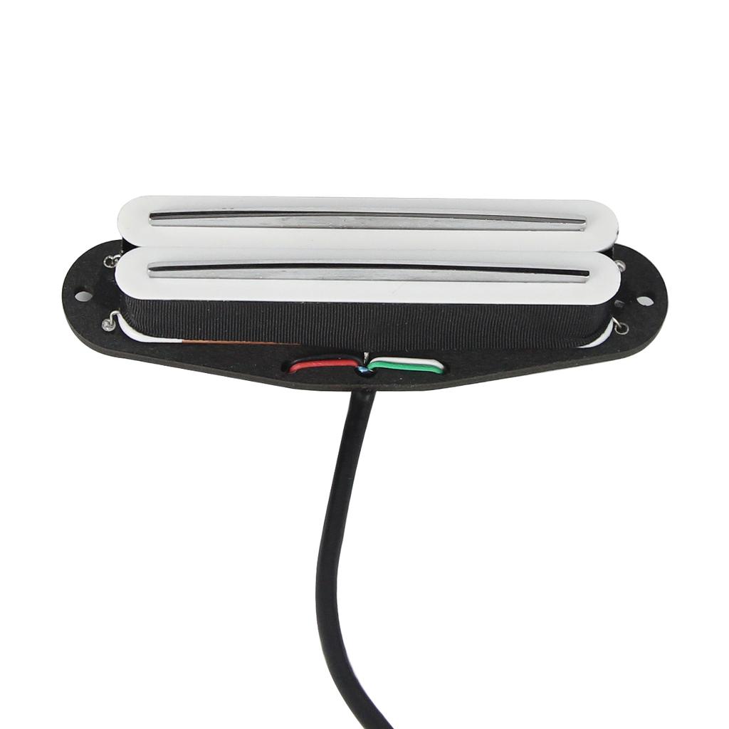 FLEOR White Dual Blade Pickup Alnico 5 Hot Dual Rails Humbucker Bridge Pickup Guitar Parts