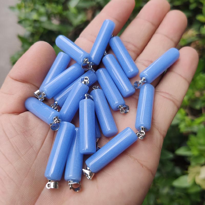 Glowing Luminous Cylinder Pendant Necklace - Fluorescent Night Pearl Jewelry Gift