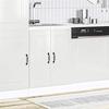 VidaXL Base Cabinet for Sink Kalmar Glossy White 60x46x81.5 Cm, Kitchen Base Cabinet, Kitchen Base Cabinet with Door 853439