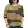 Early Autumn Round Neck Mother's Sweater Women's Casual Knitted Sweater Long Sleeved Top
