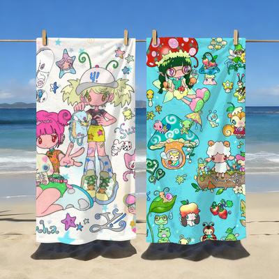 Cute S-Sunonebird-S Cartoon Art Towel Soft Pool Gift For Travel Gym Shower Camping Quick Dry Sports Large Beach Towels