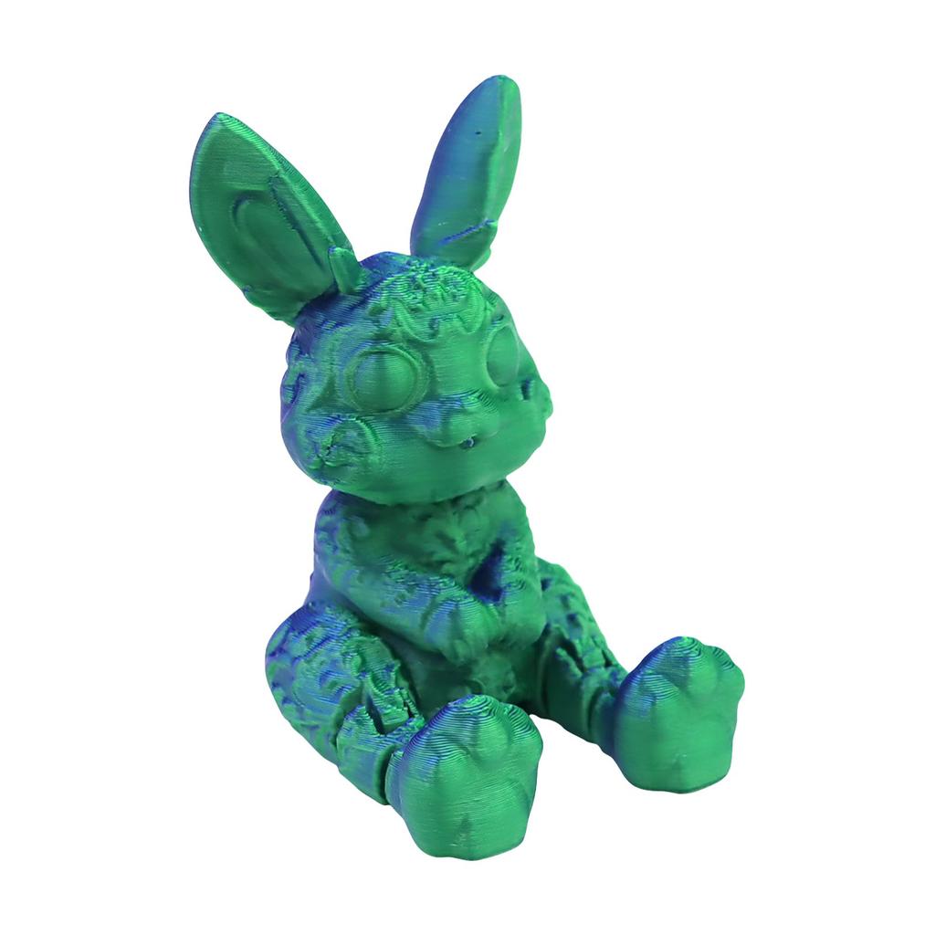 Easter Bunny Figurine, Colorful Home Decor, Creative Holiday Bunny Ornament