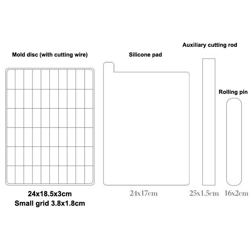 Sada nářadí na nugát Pečicí formy Cukrářské Opakovaně použitelné Snadné DIY Kuchyně Obdélníkové formy na dorty Potravinářské Nugátová pečicí deska