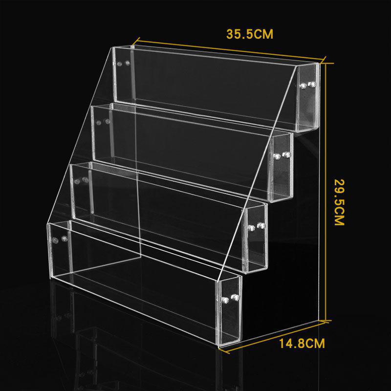 Acrylic Book Display Stand Office Storage Rack for Newspapers and Magazines