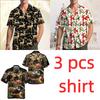 Fashion Unisex Shirts Christmas Thanksgiving Santa Skeleton Turkey Print Shirt Tops Casual Party Tops Street Retro Men's Women's Shirt