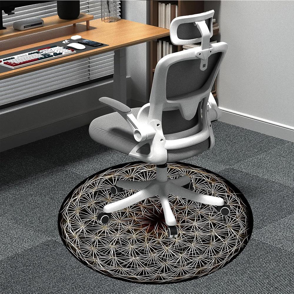 

1PC Dandelion Seed Head Chair Carpet for Office Non-Slip, Lightweight, Machine Washable Rug for Office, Sleeping, Room - Holiday Decoryy251009065 80cm by 80cm