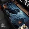Dark Style Crow Mouse Pad large keyboard mouse desk pad nonslip rubber gaming mouse pad laptop mouse carpet HYBXXC Desk Mat