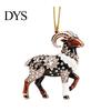 Flat Acrylic Animal Decorations Christmas Ornament, Xmas Tree Hanging Decoration, Ornament Rhinestone Pendant for Holiday Party Decor Decorative
