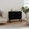 821743 vidaXL Armoire console Noir 90x40x78 cm Bois de pin solide