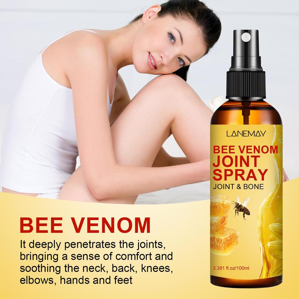 Bee Venom Joint Spray-Smooth Skin-Fastb Absorption-Suitable for All Skin Types, 100ml