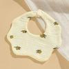 Baby Cotton Gauze Waterproof Bib Soft Breathable Newborn Drool Catcher Gentle On Skin Daily Care Essential For Infants