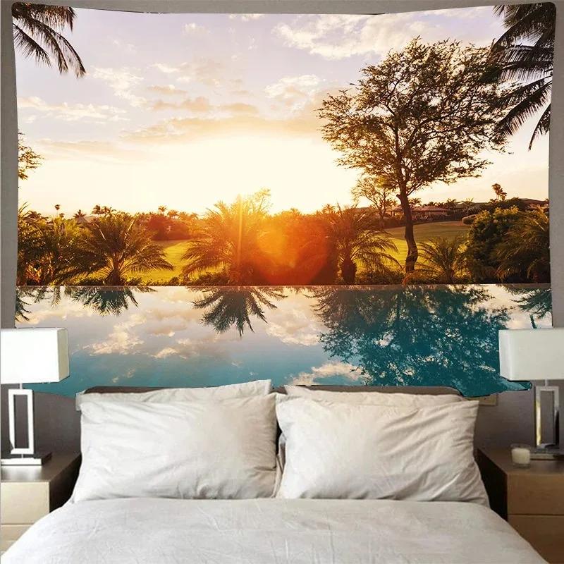 Underwater Underwater Wave Pattern Tapestry Bedroom Living Room Tapestry Home Wall Decoration Tapestry