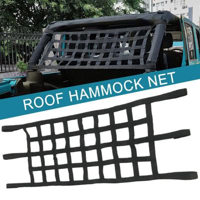 Car Multifunction Roof Rack Hammock Net Protective Net High Quality Weaving For Jeep Wranlger TJ JK JL 1997-2019
