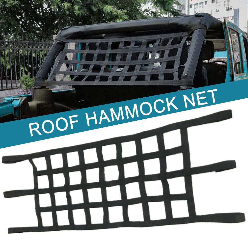 Rede de Hammock para Rack de Teto Multifuncional de Carro Rede Protetora Tecelagem de Alta Qualidade Para Jeep Wranlger TJ JK JL 1997-2019