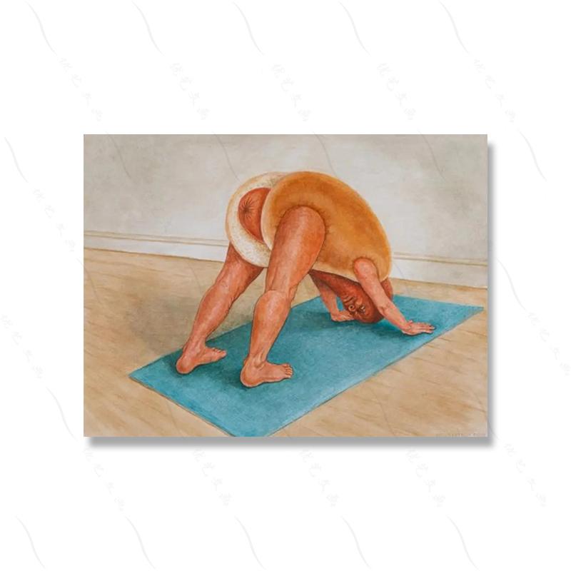 Hot Dog Riding on a Ketchup Bottle Poster Print Canvas Painting Food Funny Wall Art Picture Kitchen Dining Room Aesthetics Decor 21X30CMNo Framed
