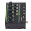 4 Channel Stereo Line Mixer 6.35mm Interface Super Low Noise Independent Volume Control Sound Mixer