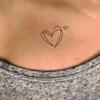 Piccolo Tatuaggio Fresco Amore Adesivo Alta Sensazione Nicchia Semplice Personalizzato Tatuaggio Adesivo