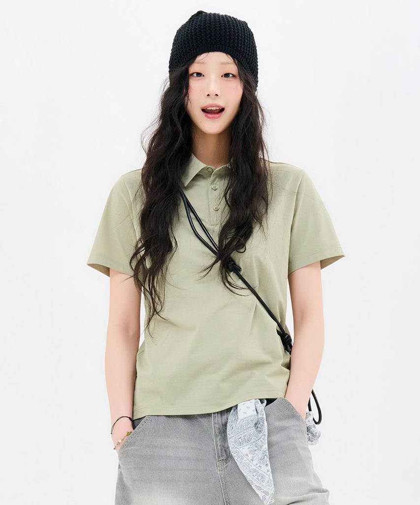 CHASECULT Unisex Cool Collared Short Sleeve Tee-Fcru5714E0Y
