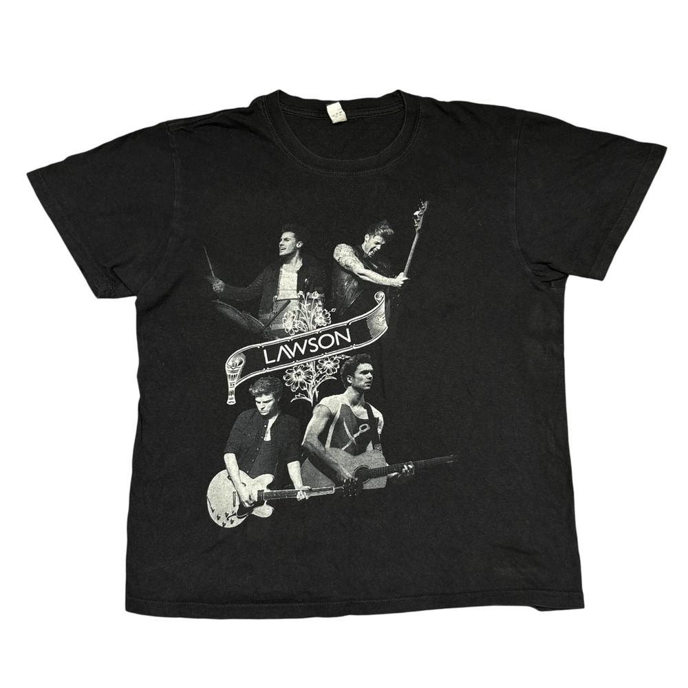 Lawson Shirt Black Medium Tour Concert Pop Rock Band Tee Music The Vamps McFly Unisex T-Shirt M