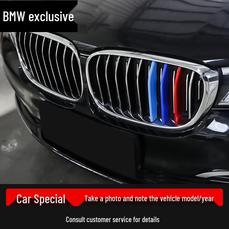 

BMW Grille Three-Color Decorative Strips for 5, 3, 7 Series, 530li, 320li, 740li, X1, X3, X5