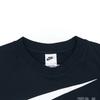 Men's Nike Swoosh Ft Crew Large Logo Printing Knit Round Neck Pullover Autumn Black DD6097-010