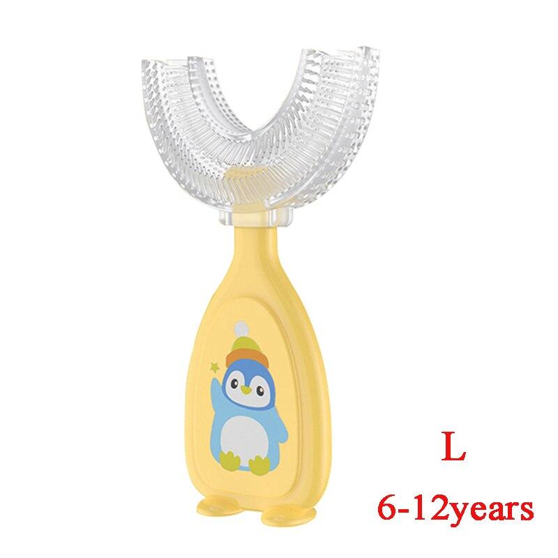 1pc Baby Toothbrush 360 Degree Child Toothbrush Teethers Soft Food Grade Silicone Baby Dental Care Training Toothbrush