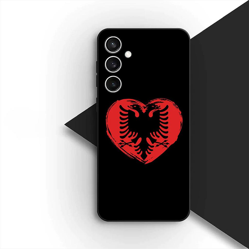 Casing for Xiaomi Redmi Note 13 14 Pro Plus ProPlus 14C 13C Pro+ 5G Phone Cover Protective Case Albania Albanians Flag